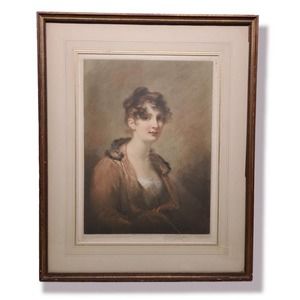 Mrs Irvine Boswell Mezzotint Art- Print by Elizabeth Gulland, Sir Henry Raeburn